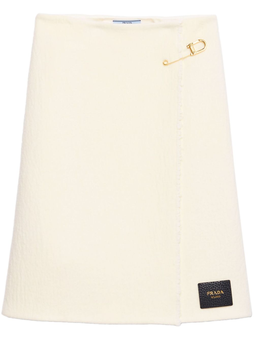 Prada twill midi skirt Beige