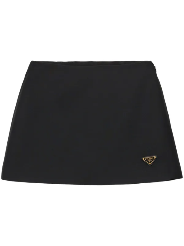 【日本入手困難】プラダ Tricotine skirt スカート Prada Tricotine スカート | ブラック | FARFETCH JP