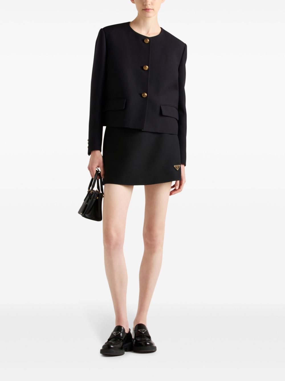 Prada Tricotine miniskirt - Zwart