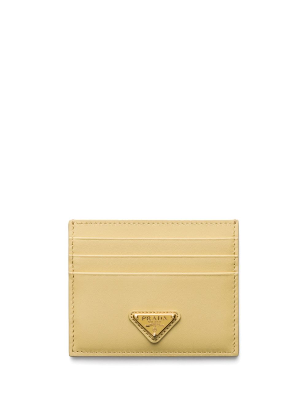 Prada leather card holder - Yellow