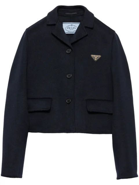 Prada embroidered single-breasted jacket