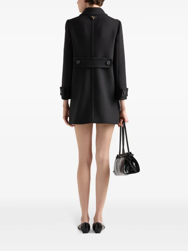 Prada Natté Peacoat | Black | FARFETCH