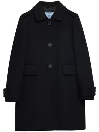 ジャケット・アウター Prada Wool Coat IT44 Prada Coat Size 44 IT: Refined Elegance