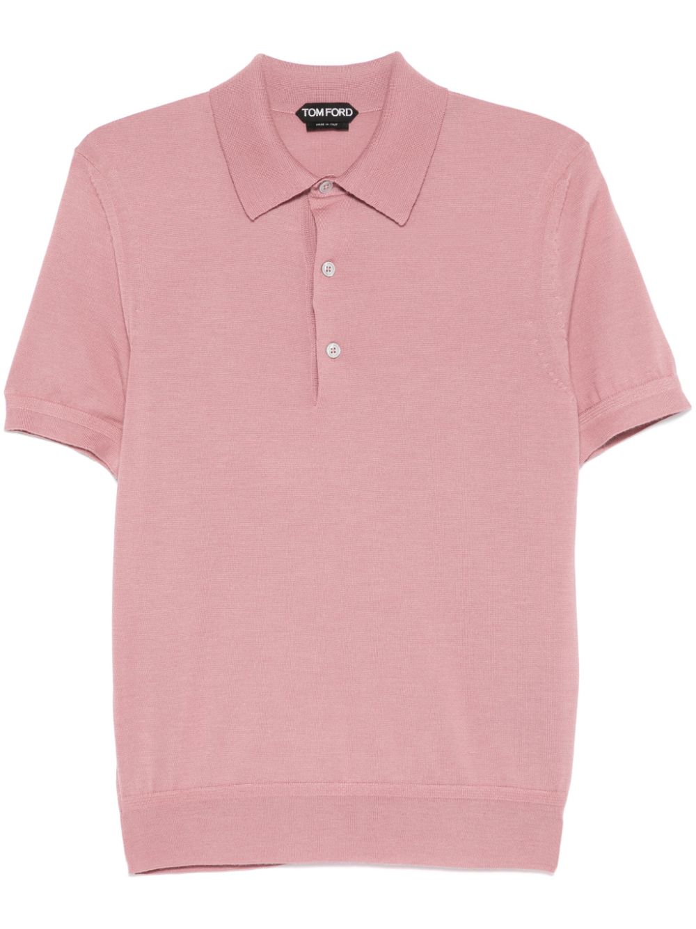 fine-knit polo shirt