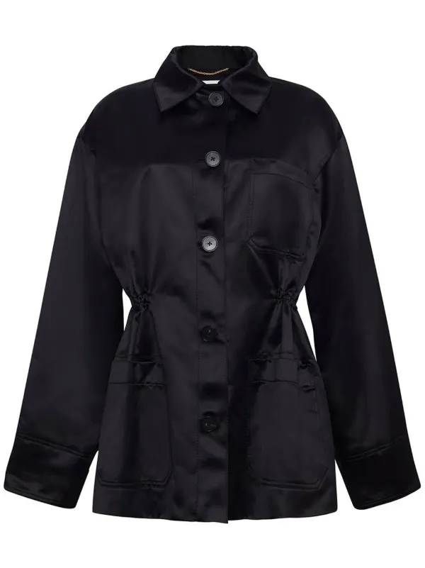 Adam Lippes Barn Jacket in Black
