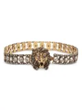 Gucci lion-head crystal-embellished choker - Gold