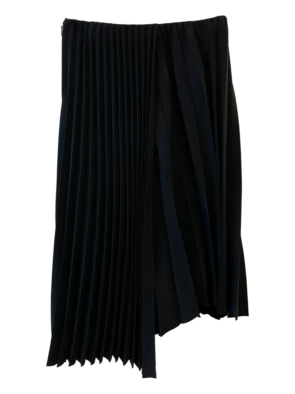 Saint Laurent Asymmetrische plooirok Zwart