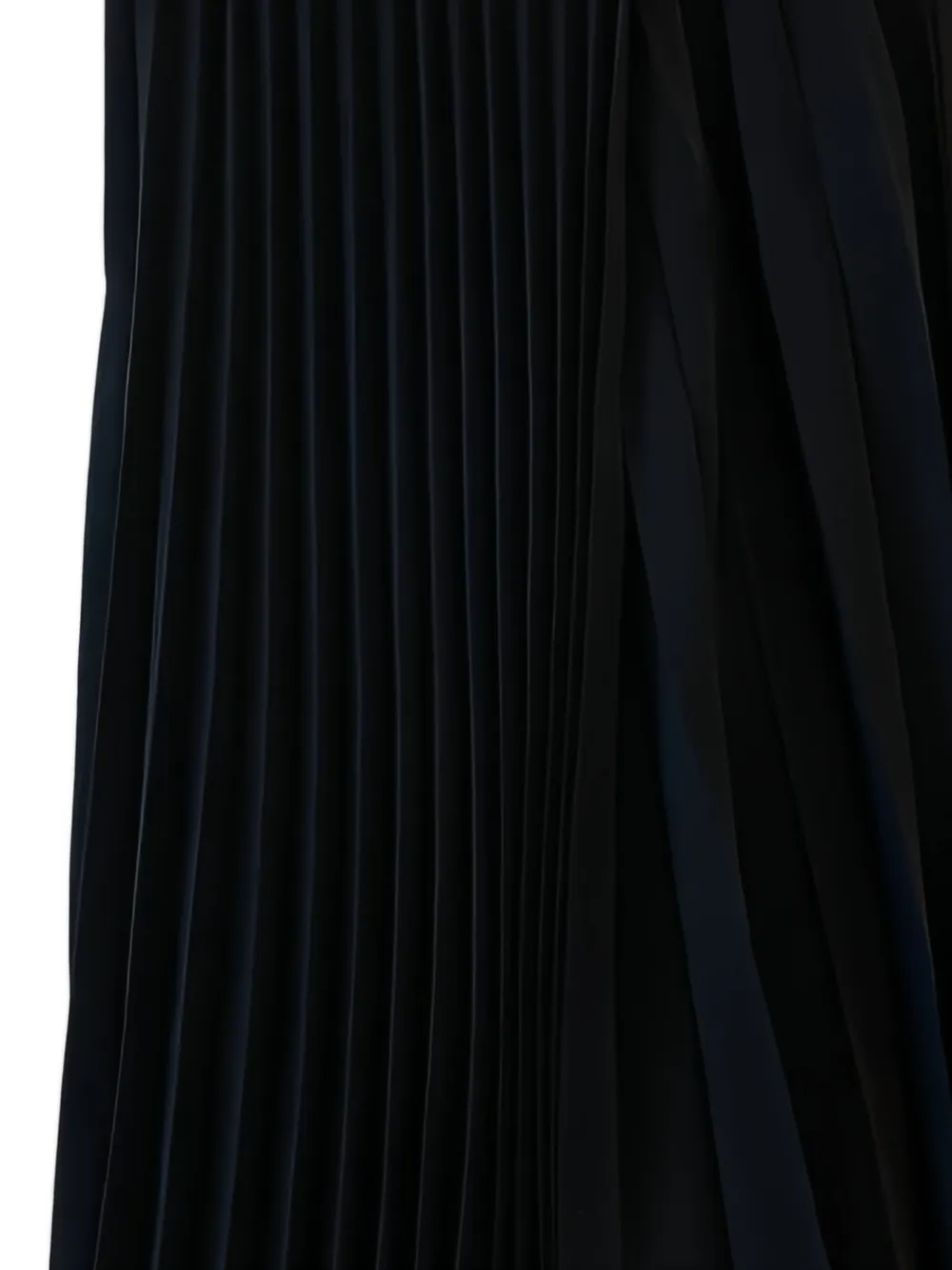 Saint Laurent Asymmetrische plooirok Zwart