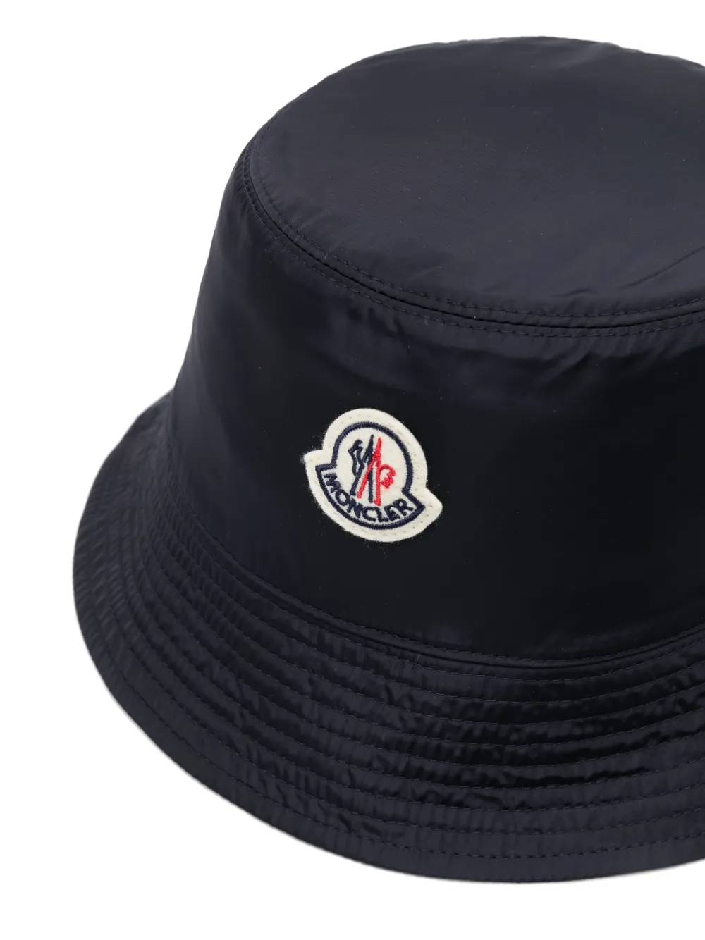 Moncler Vissershoed met logopatch - Blauw