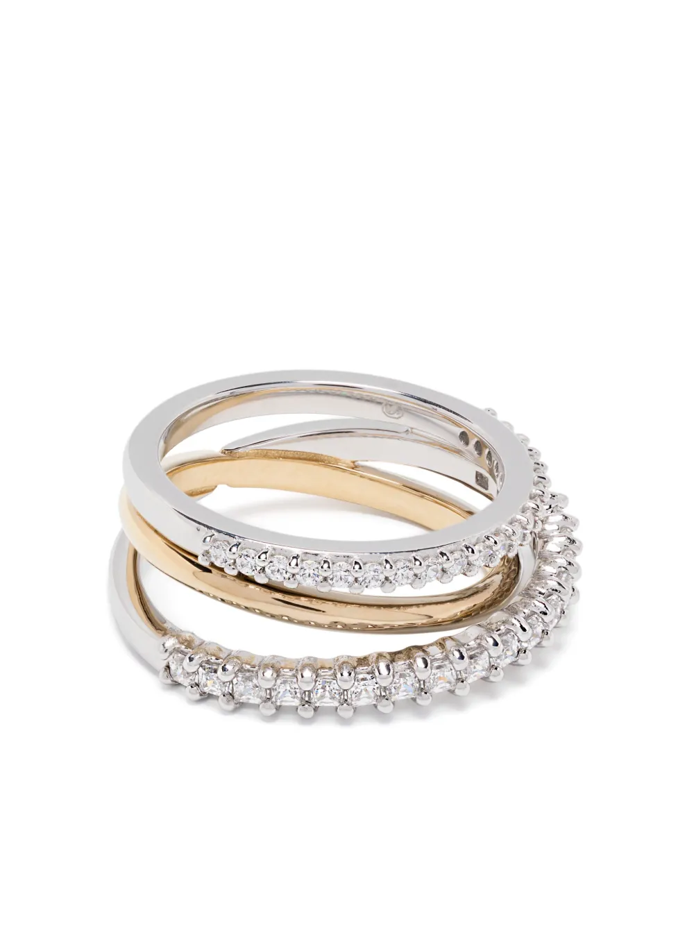 Swarovski Hyperbola ring | Silver | Image 1