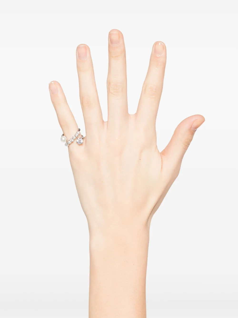 Swarovski Matrix ring - Wit
