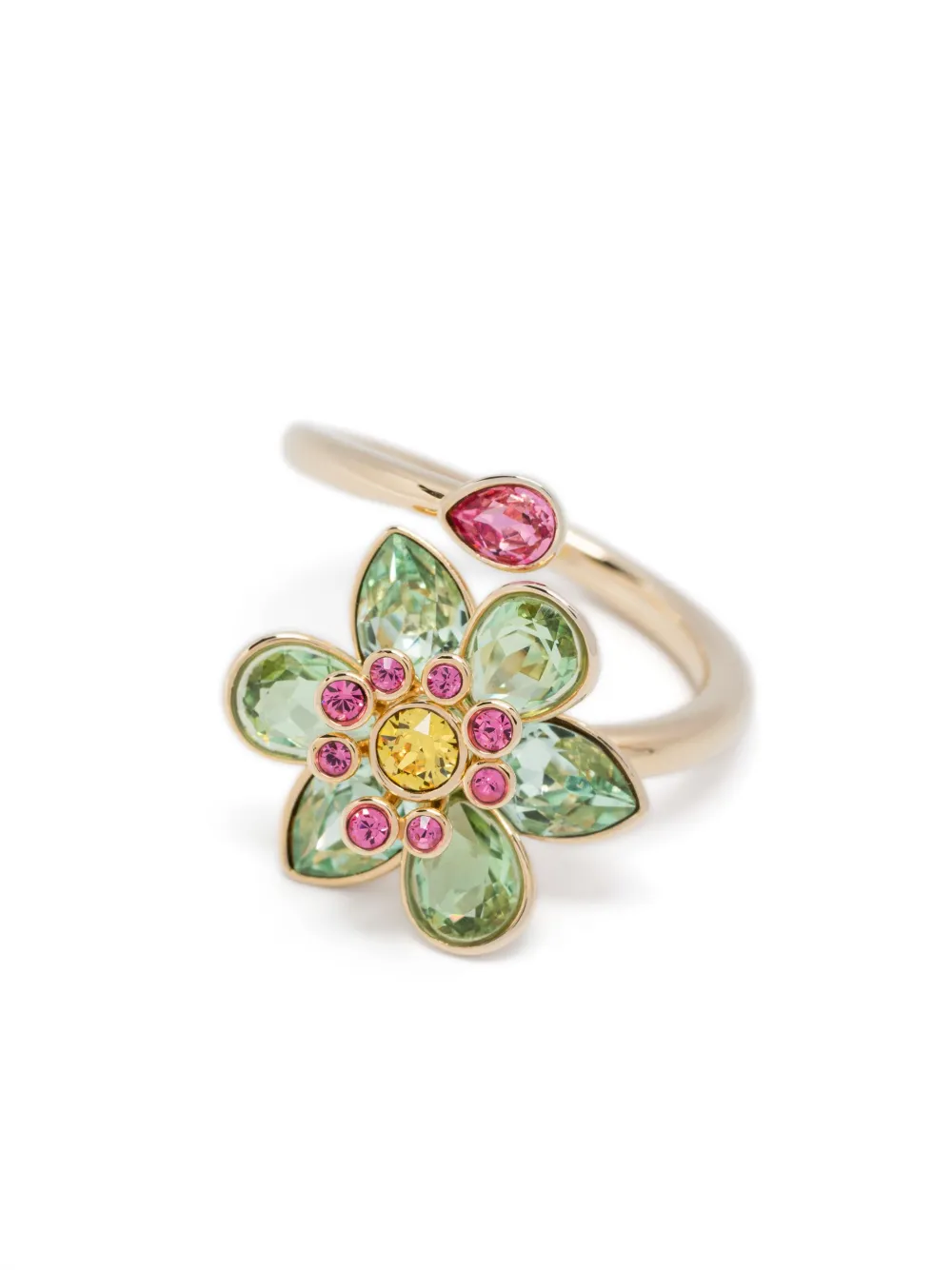 Shop Swarovski Idyllia Open-ring In Gold