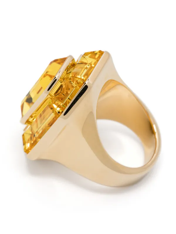 SWAROVSKI Lucent カクテルリング イエロー/正規品 Lucent cocktail ring, Octagon cut, Yellow | Swarovski