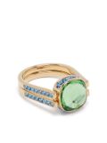 Swarovski Chroma ring - Gold