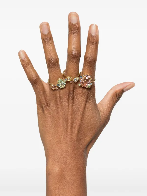 Swarovski Gema リング セット | ゴールドトーン | FARFETCH JP