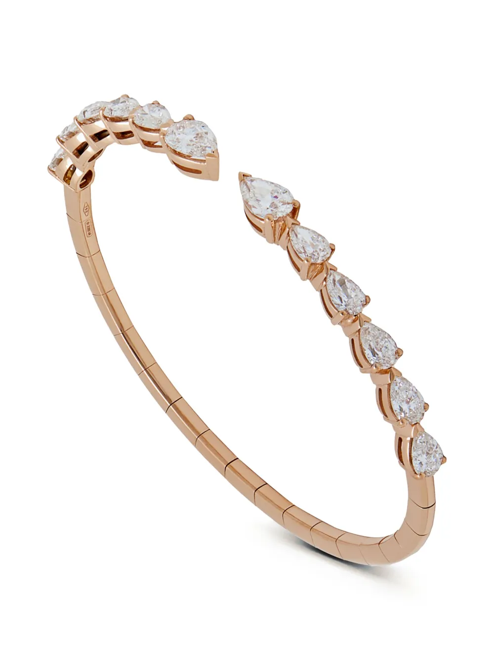 Jewels Aficionado 18kt rose gold diamond cuff bracelet | Image 2