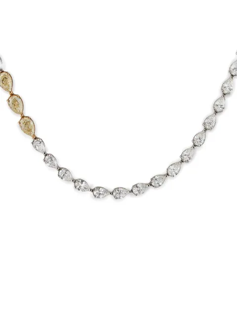 Jewels Aficionado 18kt white gold Riviére tennis necklace