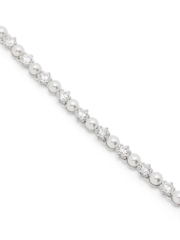 Swarovski Matrix Tennis ネックレス | シルバートーン | FARFETCH JP