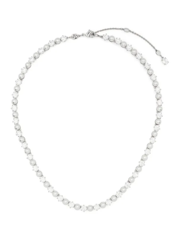 Swarovski Matrix Tennis ネックレス | シルバートーン