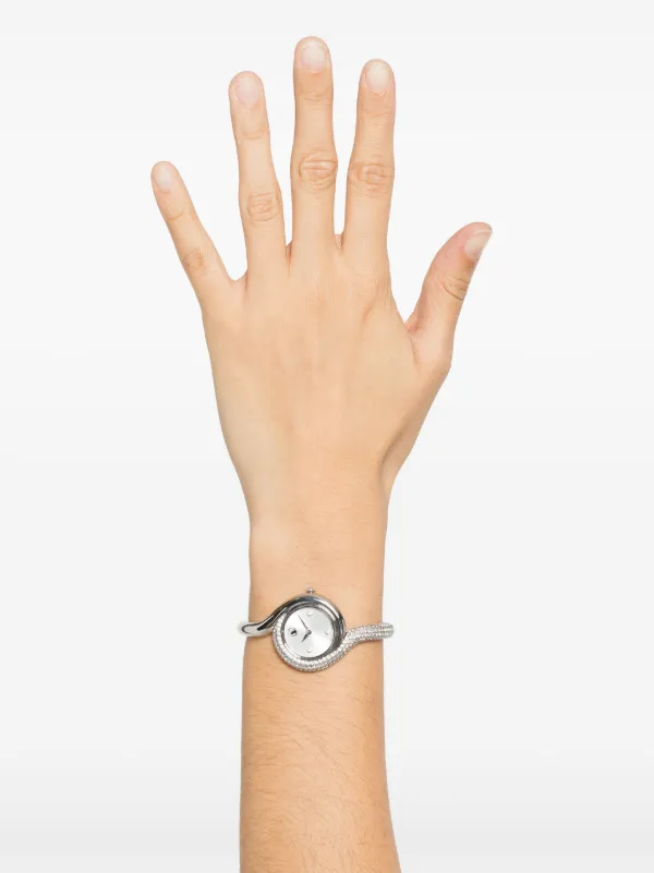 Swarovski Dextera Asymmetric 32mm | Silver | FARFETCH