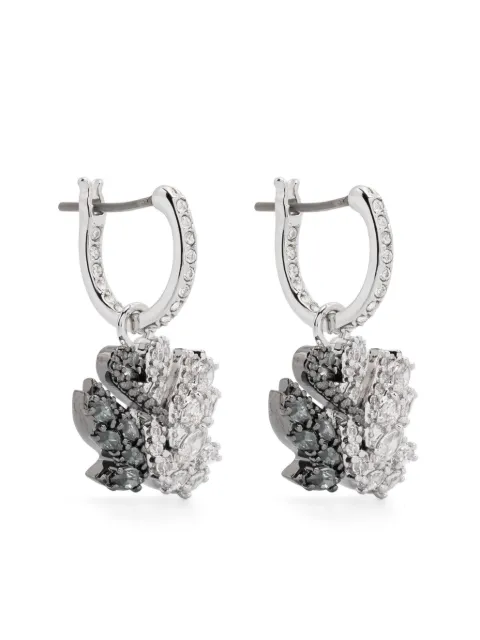 Swarovski aretes con detalle de cisne