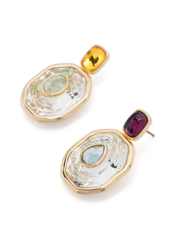 Swarovski Chroma ドロップピアス | ゴールドトーン | FARFETCH JP