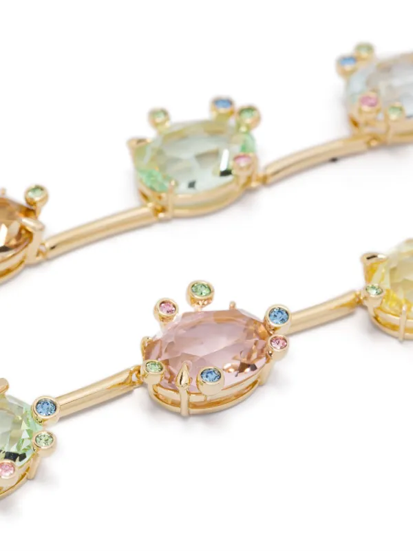 【SWAROVSKI】Gema Tennis ネックレス 純正箱付き Matrix Tennis necklace, Mixed cuts, Pink, Rhodium plated