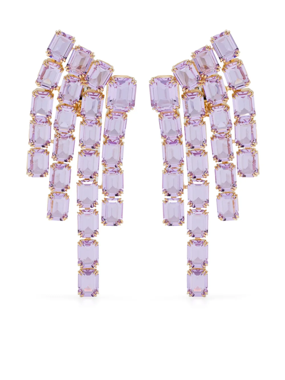 Swarovski Millenia ピアス - パープル Swarovski Millenia ピアス - パープル