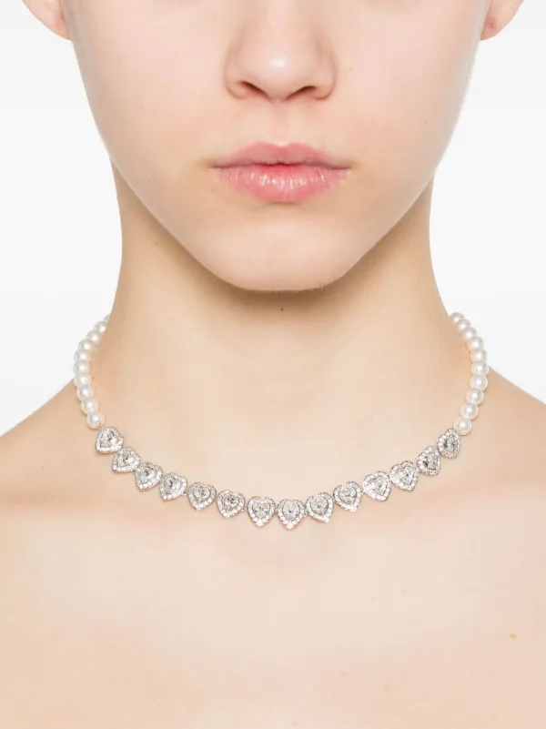 【SWAROVSKI × Ariana Grande】ネックレス 純正箱付き Swarovski x Ariana Grande Necklace, Rhodium Plated Metal