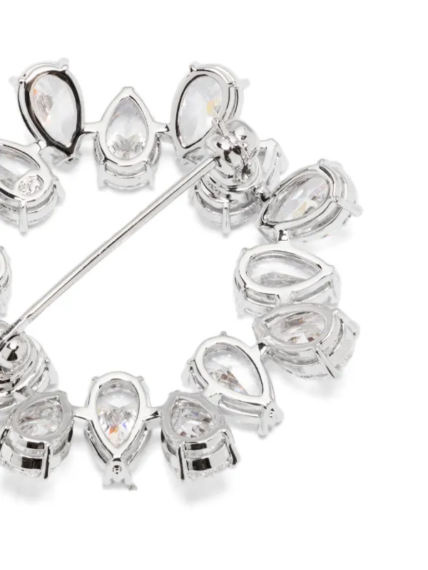 Swarovski Broche Matrix | Prateado | FARFETCH BR