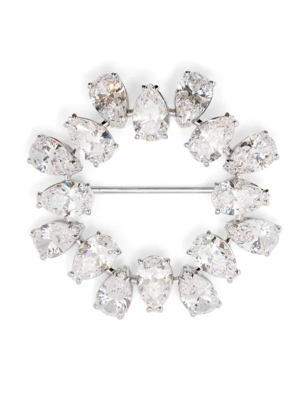 Swarovski Broche Matrix | Prateado | FARFETCH BR
