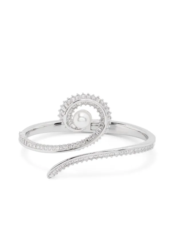 Swarovski x Ariana Grande Sculpted Bracelet | Silver