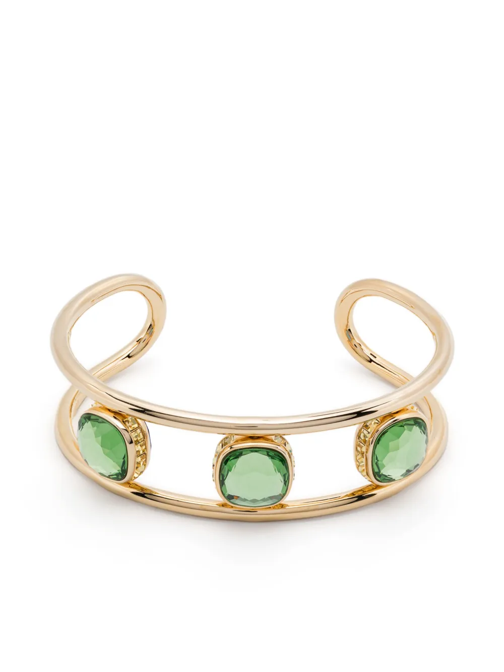 Swarovski Chroma Twist カフブレスレット - ゴールドトーン Swarovski Chroma Twist カフブレスレット - ゴールドトーン