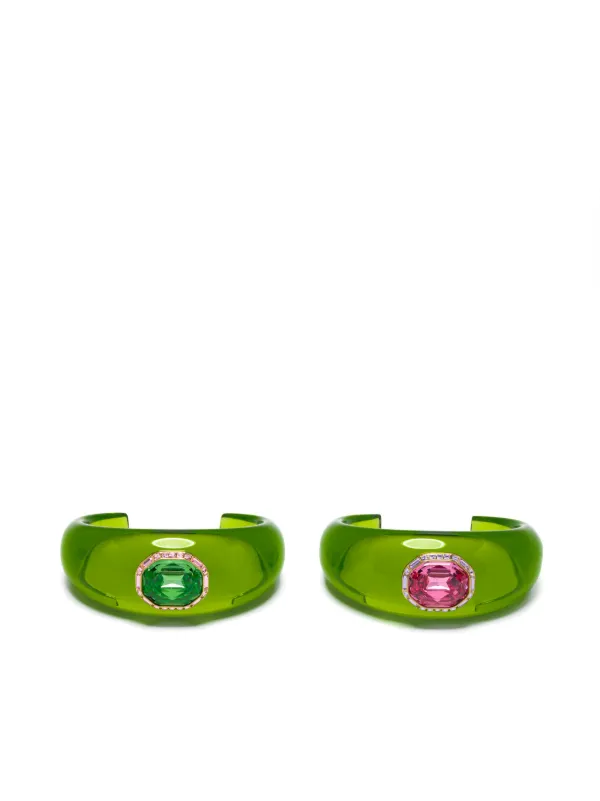 Swarovski Dulcis ブレスレット セット | グリーン | FARFETCH JP