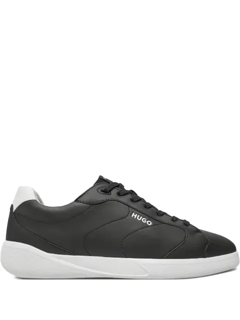 HUGO logo-detail leather trainers