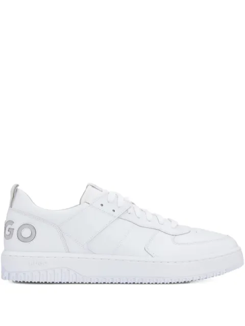 HUGO logo-detail leather trainers