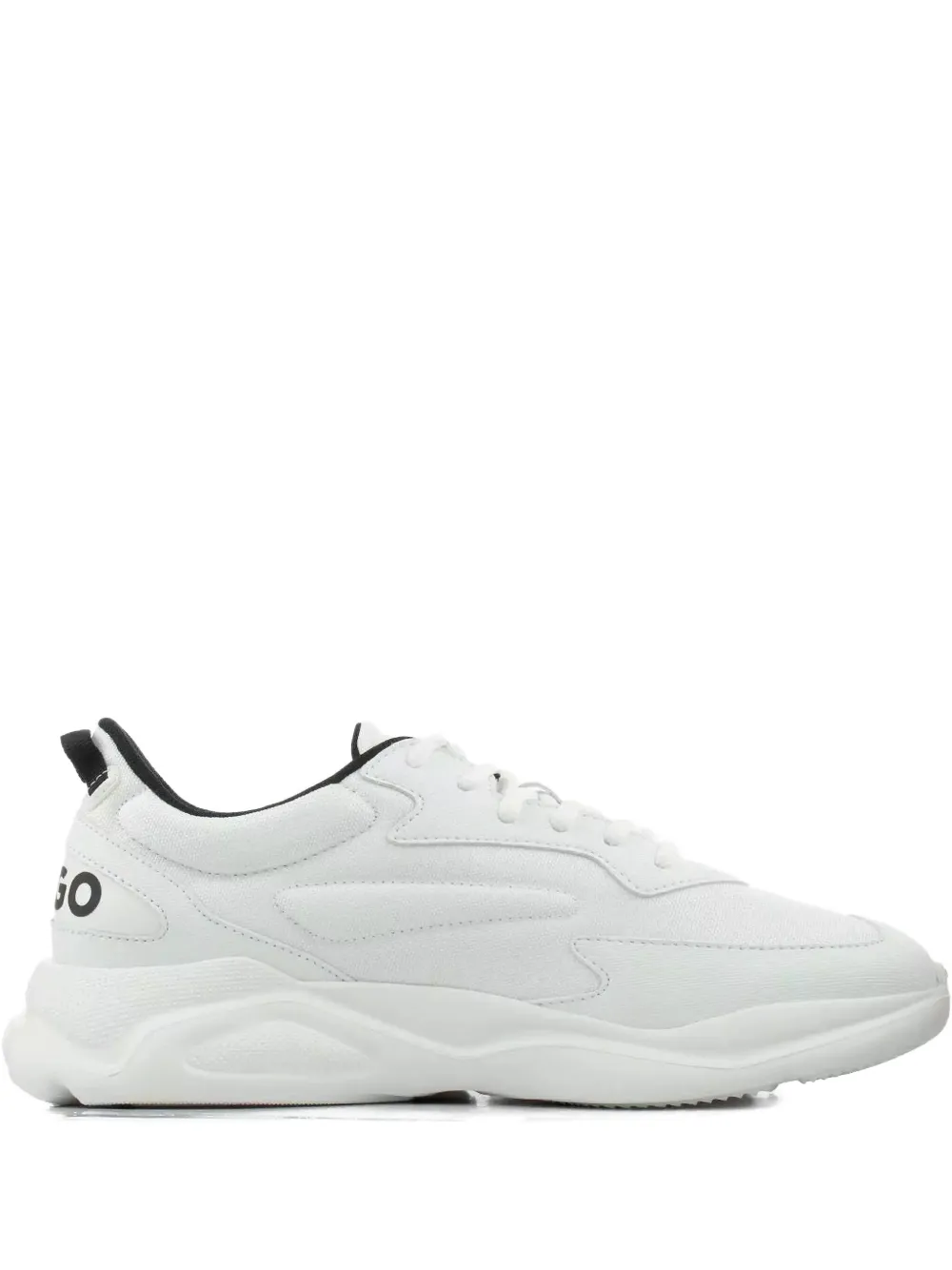 HUGO logo-detail chunky trainers Wit