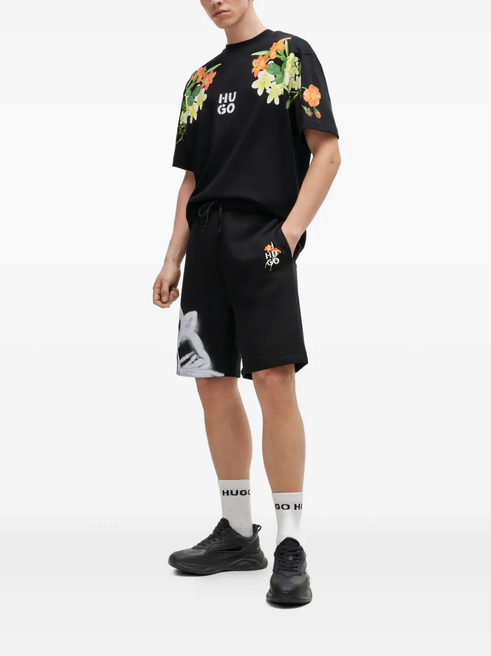 HUGO Leon Runn sneakers Zwart