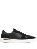 HUGO leather suede panel trainers - Black