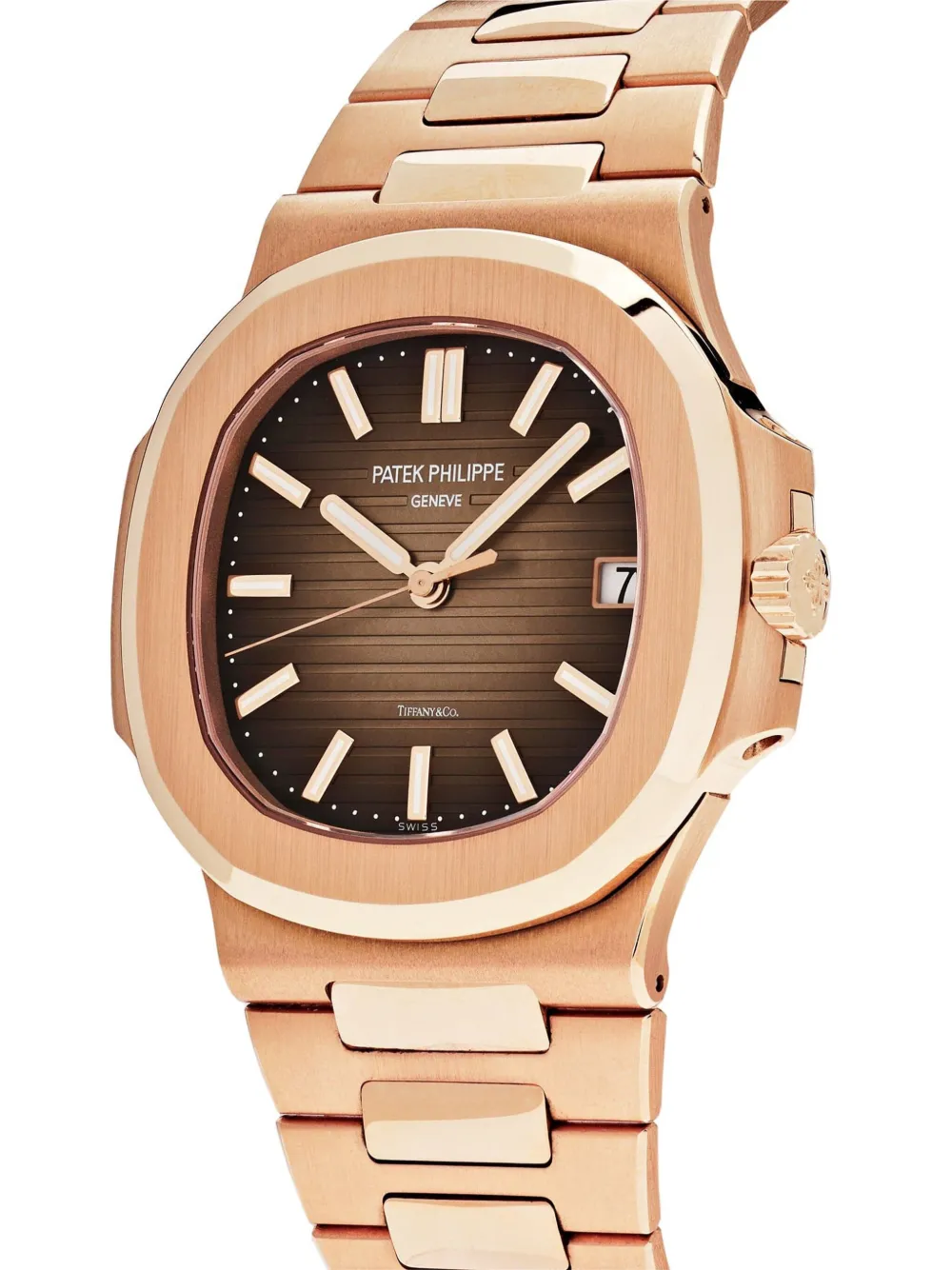Pre-owned Patek Philippe 2019 Nautilus 5711/1r-001 'tiffany & Co.' 40.5mm In Brown