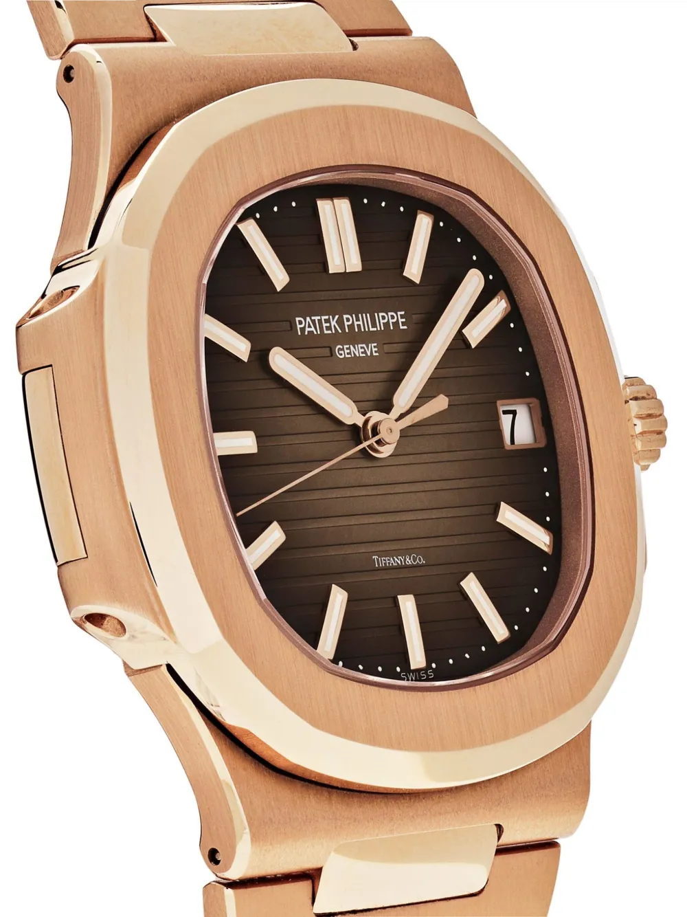 Pre-owned Patek Philippe 2019 Nautilus 5711/1r-001 'tiffany & Co.' 40.5mm In Brown