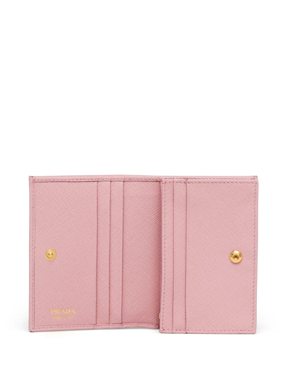 Prada Saffiano leren portemonnee Roze
