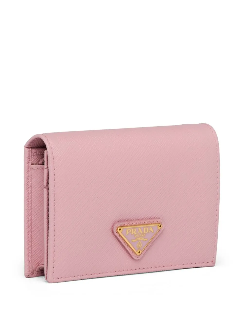 Prada Saffiano leren portemonnee Roze