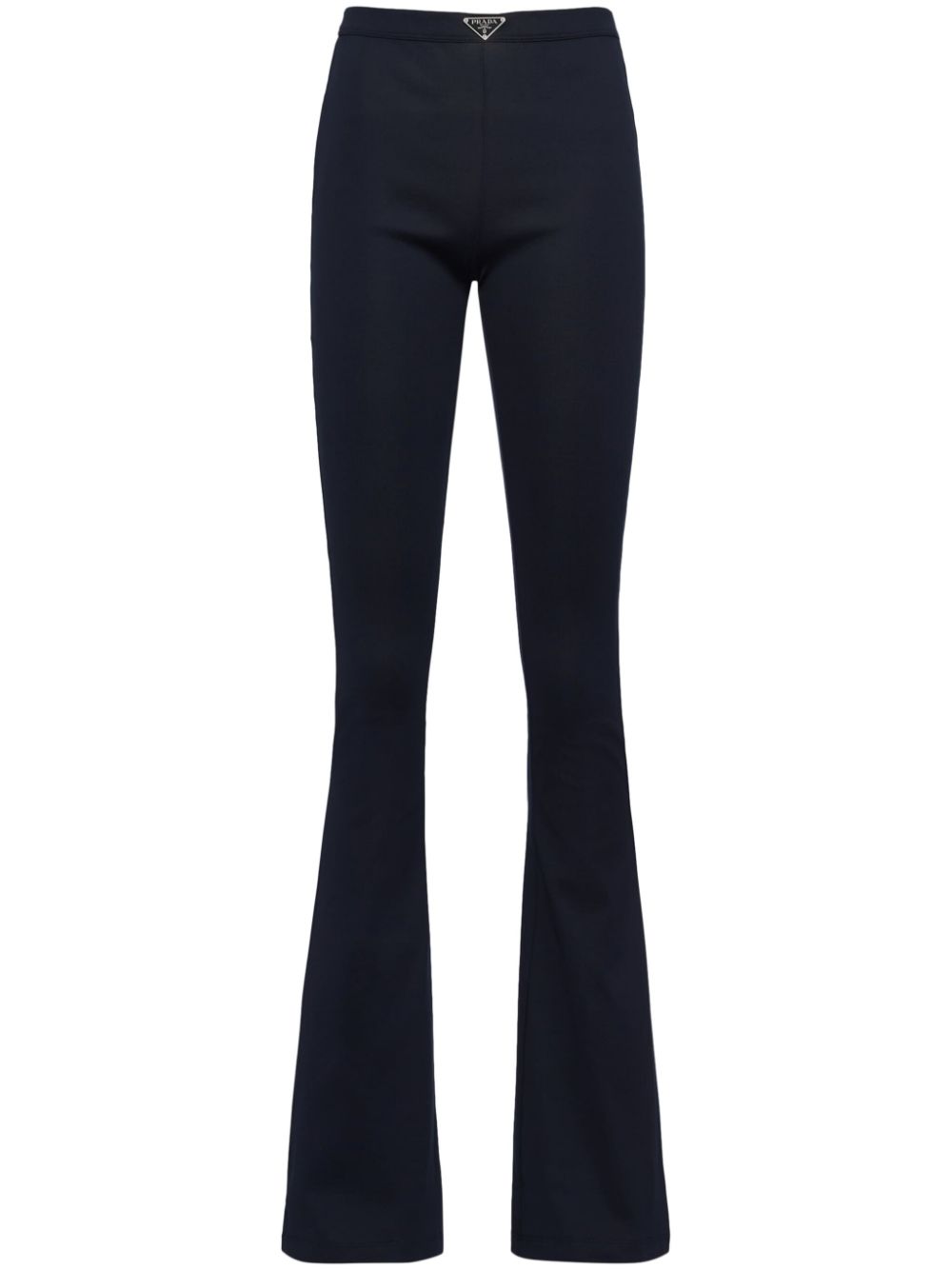 Prada ribbed cotton trousers - Blue