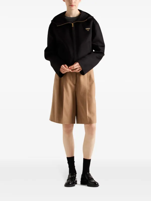 Prada Lightweight Blouson Jacket | Black | FARFETCH Prada Lightweight Blouson Jacket | Black | FARFETCH
