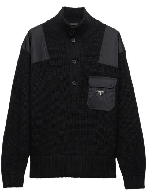 Prada suéter con cuello de tortuga