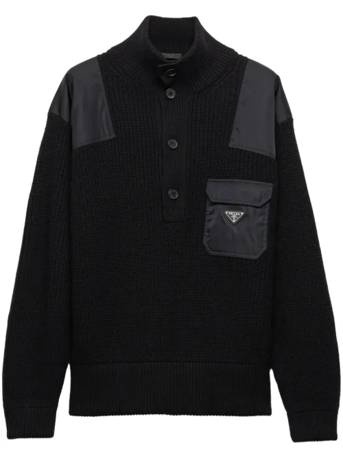 Prada pull à col roulé - Noir - Prada - Modalova