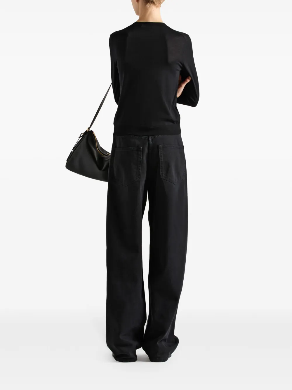 Shop Prada Wool Cardigan In Black