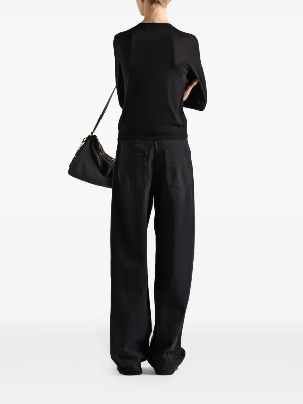 PRADA カーディガン ブラック スーパーファインウール カーディガン | PRADA