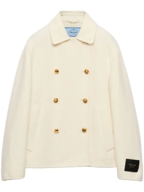 Prada double-breasted twill jacket